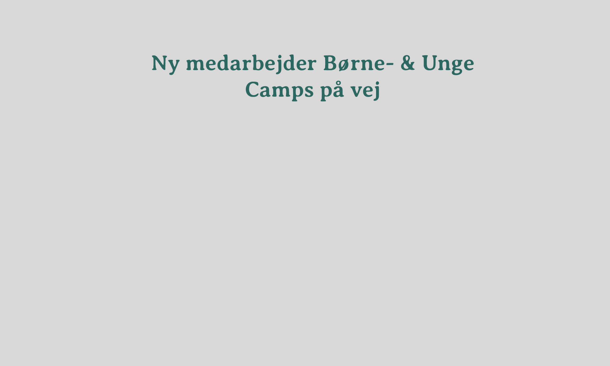 ny medarbejder på vej